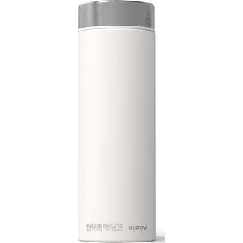 Termoska ASOBU luxusní termoska Le Baton white/silver 500ml
