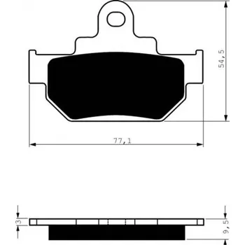 Brzda pro motocykl Přední brzdové destičky Goldfren Suzuki DR 600 S 1985-1989 směs S3