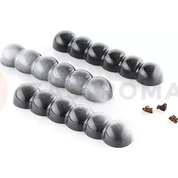 Čokoládová tyčinka Tritanová forma na čokoládové tyčinky - bublinky, 10 ks x 115x25x15 mm - Bolla-B | SILIKOMART, Chocado