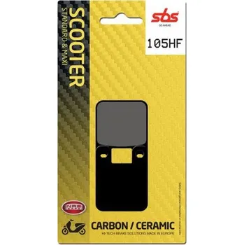 Brzda pro motocykl Zadní brzdové destičky SBS Peugeot 50 Jet C-Tech 2009 směs HF