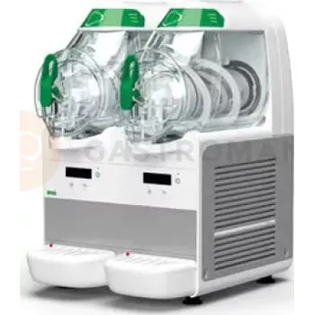 Barová židle Podvojný dávkovač na granitu, sorbety, koktejly, šejky 2x 6 l, 400x500x600 mm | BRAS, B-FROZEN Digital