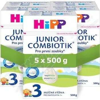 Kojenecká výživa HiPP 3 Junior Combiotik mléčná výživa 5x500g