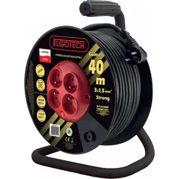 elektrický kabel ELGOTECH Prodl. přívod 230V/16A 4z.s b.25m IP44 20500080