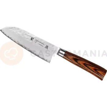 Nůž Santoku, 12 cm | TAMAHAGANE, Tsubame Brown