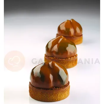 Výroba svíčky Silikonová forma na monoporce 3D Marron - 400x300 mm, 20x kaštan 60x35 mm, 65 ml - PX4357S | PAVONI, Pavoflex