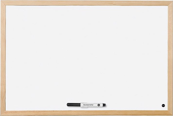 Magnetická tabule dřevěný rám 90 x 60 cm