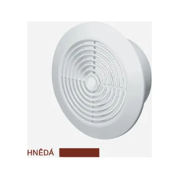 Větrací mřížka Den Braven - Mřížka stropní kruhová se síťovinou, průměr 150 mm, hnědá VE1157