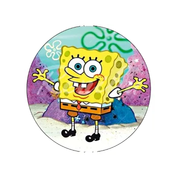 Jedlá dekorace na dort SPONGEBOB, VARIANTA Jedlý papír 375