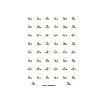 Jedlá dekorace na dort PRSTENY 2 s172