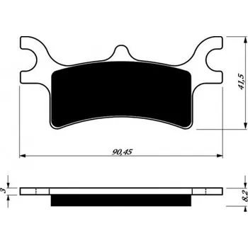 Brzda pro motocykl Zadní brzdové destičky Goldfren Polaris Sportsman 700 4x4 2002-2004 směs K5
