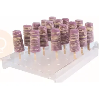 Čokoládová tyčinka Stojan na nanuky z plexiskla - 24 míst, 360 mm x 250 mm x 50 mm - 10-E002 | MARTELLATO, PLEXIGLASS DISPLAYS