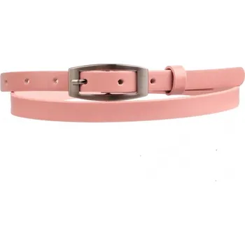 Opasek Dámský růžový úzký pásek 15-2-503 80 cm