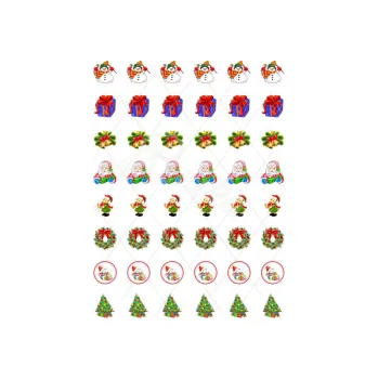 Jedlá dekorace na dort MIX 3 s12