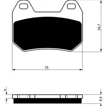 Brzda pro motocykl Zadní brzdové destičky Goldfren BMW R 1200 CL 2003-2004 směs S3