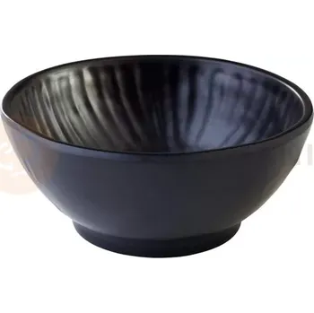 Kulatá mísa z melaminu Ø 16 cm, černá | APS, Aiko