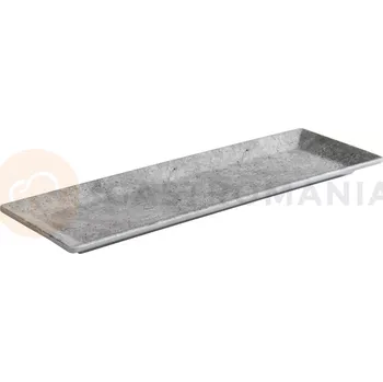 Servírovací tác z melaminu 31 x 10,5 cm, šedý | APS, Element