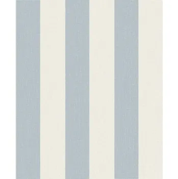Tapeta Světle modrá vliesová tapeta na zeď s pruhy, imitace látky, AT4023, Atmosphere, Grandeco