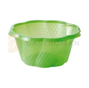 Jednorázové nádobí Kelímek na zmrzlinu, dezerty a jogurt 500 ml, biologicky rozložitelný, zelený, 50 ks PLA | ALCAS, BioHappy