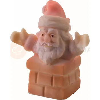 Čokoládová tyčinka Silikonová 3D forma na pralinky - Santa Claus v komíně, 60x32x70 mm, 30SM080 | MARTELLATO, Silicone Idea
