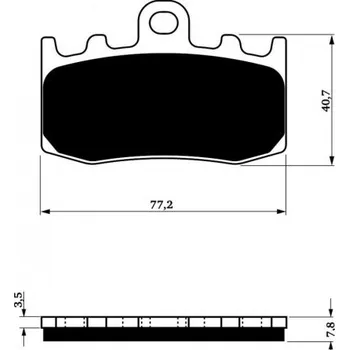 Brzda pro motocykl Přední brzdové destičky Goldfren BMW R 1200 GS 2004-2012 směs S3
