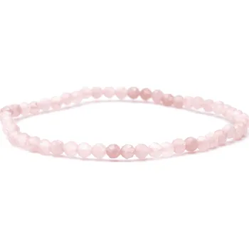 Náramek Milujeme Kameny Růženín - náramek fazetovaný kulička NFK47 Ø 4 mm 51938