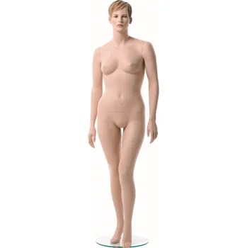 Figurína Dámská figurína XXL, tělová s make-up, prolisované vlasy