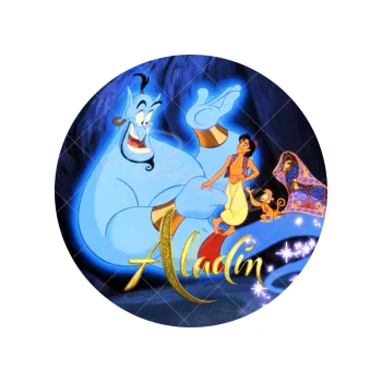 Jedlá dekorace na dort ALADIN A DŽIN, VARIANTA Jedlý papír 1381