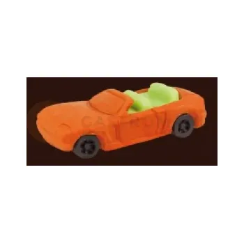 Výroba svíčky Auto kabriolet, cukrová figurka, 6,5 cm, oranžový | MAGMART, AK06