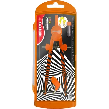 Kružítko Kružítko školní Grafiko neon oranžové oranzova