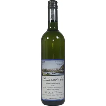 Víno Rulandské bílé 2015, jakostní víno, Vinařství Vondrák Mělník, suché