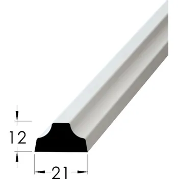 Nábytkové kování Krycí profilová lišta - KE 2112 DB /pd (doprodej č.17)