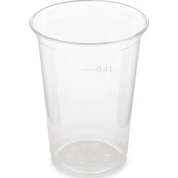 Jednorázové nádobí Kelímek 0,4l čirý PET / 50ks