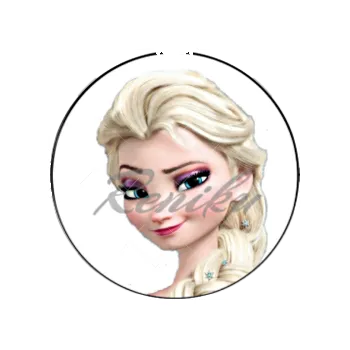 Jedlá dekorace na dort ELZA hlava, VARIANTA Jedlý papír 184