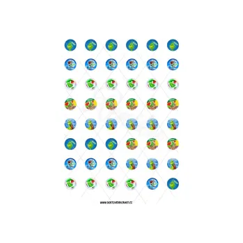 Jedlá dekorace na dort GRINCH s163