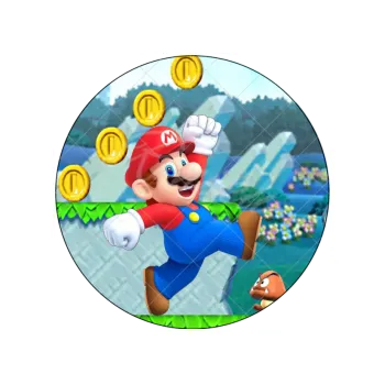 Jedlá dekorace na dort MÁRIO v akci, VARIANTA Jedlý papír 1335