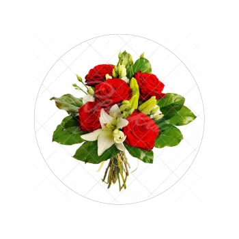 Jedlá dekorace na dort KVĚTINA 10, VARIANTA Jedlý papír 1427