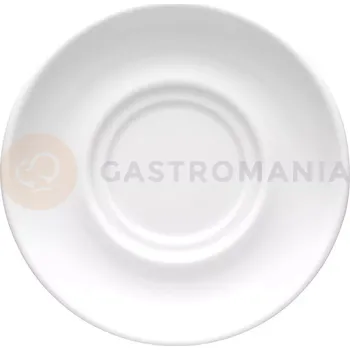 Stolová podnož Podšálek z bílého porcelánu o průměru 14,5 cm | LUBIANA, Kaszub/Hel