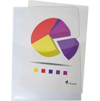 Obal, transparentní , typ L, A4, 150 micron, VICTORIA