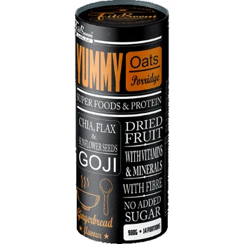 FitBoom Yummy Oat Mash - 980 g Příchuť: Peanut butter