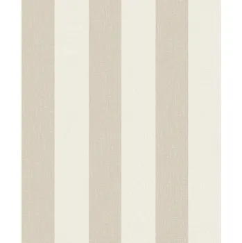 Tapeta Béžová vliesová tapeta na zeď s pruhy, imitace látky, AT4005, Atmosphere, Grandeco