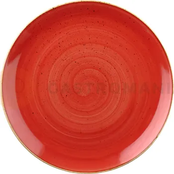 Talíř Mělký talíř červený, ručně zdobený 28,8 cm | CHURCHILL, Stonecast Berry Red