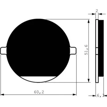Brzda pro motocykl Přední brzdové destičky Goldfren Cagiva Roadster 125 1996-1997 směs S3