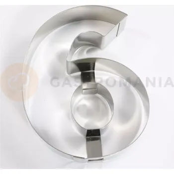 Čokoládová tyčinka Forma ve tvaru číslice, číslo 6 - 300x40 mm - 40H4X06 | MARTELLATO, Numbers Cake