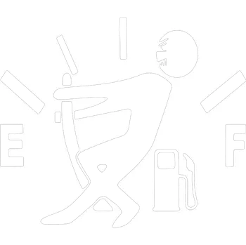 Samolepicí dekorace na vozidlo Pumpa 1 samolepka na auto - červená světlá / 7,5x6,8 cm