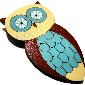 Brož Petra Truszyková Brož dřevěná - sova hnědá