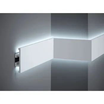 Podlahová lišta Lišta QL017 200x10x2,5cm stropní LED, Mardom