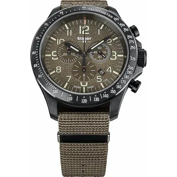 Hodinky Traser P67 Officer Pro Chronograph Khaki na textilním nato řemenu (1)