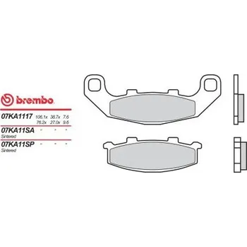 Motodíl Zadní brzdové destičky Brembo Suzuki 250 RGV GAMMA 1991 - 1992 směs 17