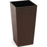 Lamela LAMELA, květináč FINEZIA DLUTO-vroubek 250 x 250 mm, moka