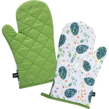 Chňapka Kuchyňská chňapka ZELENÉ KRASLICE, sada 2 ks